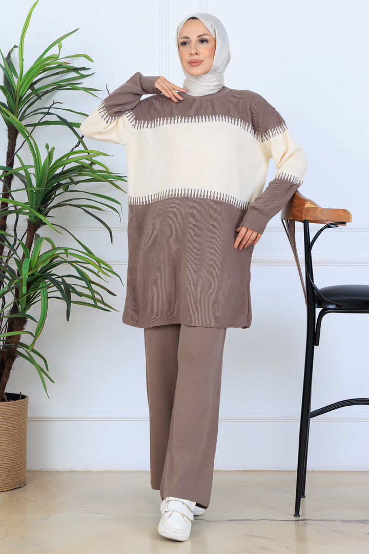 BNG Women Knit Set N7060 Mink - Veghel