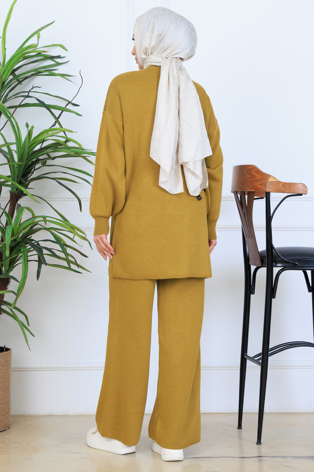 BNG Women Stone-embellished Knit Set N7067 Oil Green - Lewiston