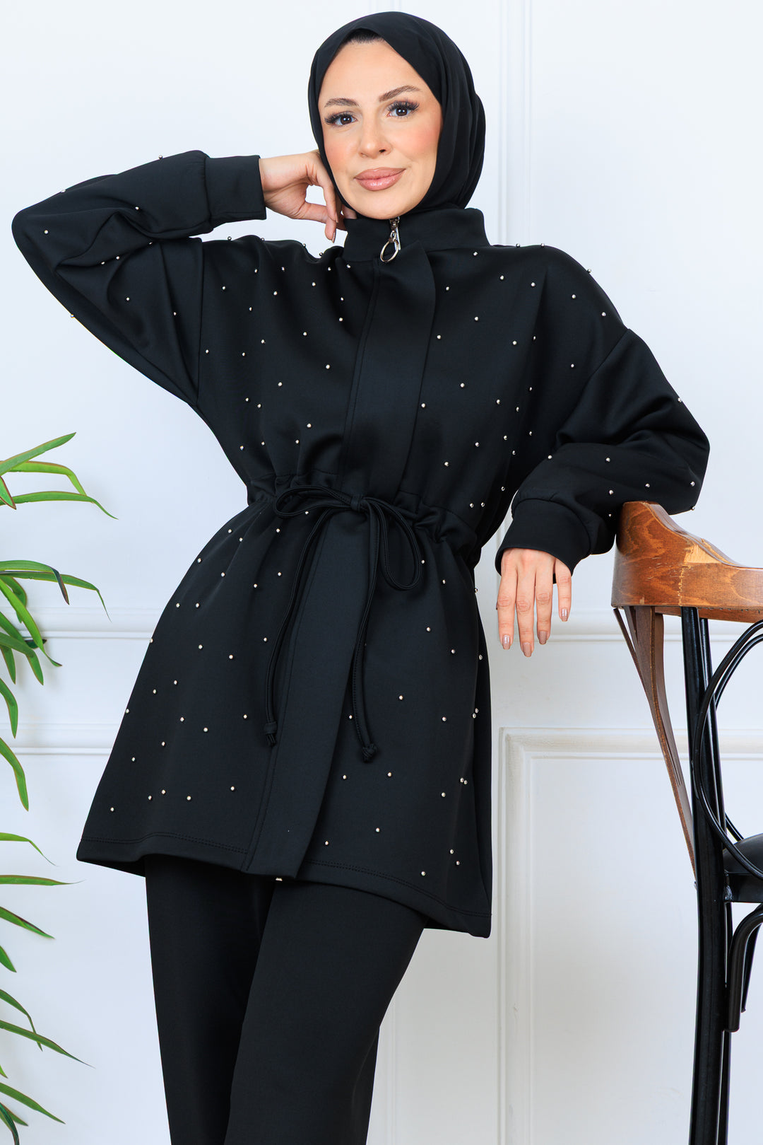 BNG Women İncili Scuba Takım N5323 Siyah - Franklin