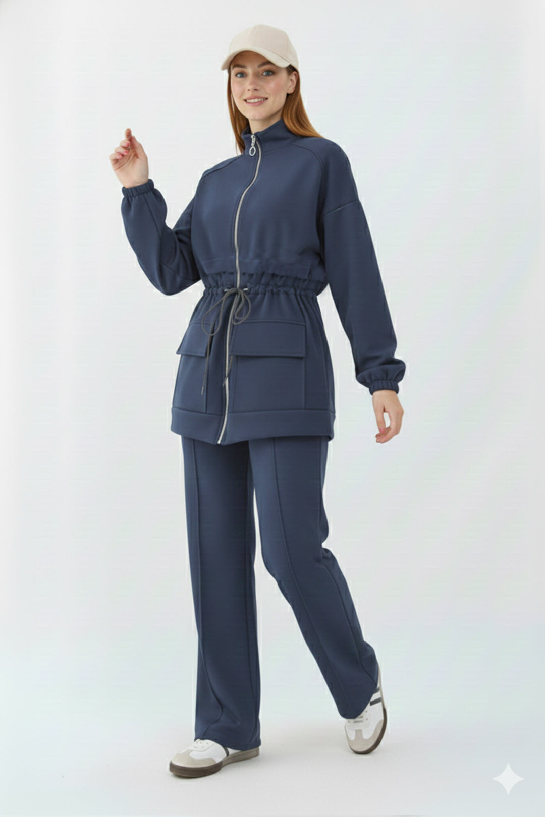 BNG Women Ruched Scuba Set N5404 Anthracite - Hutchinson