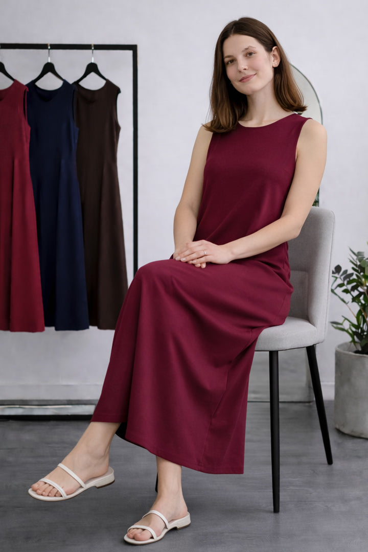 BNG Women Kolsuz İçlik Elbise N8102 Bordo - Owings Mills