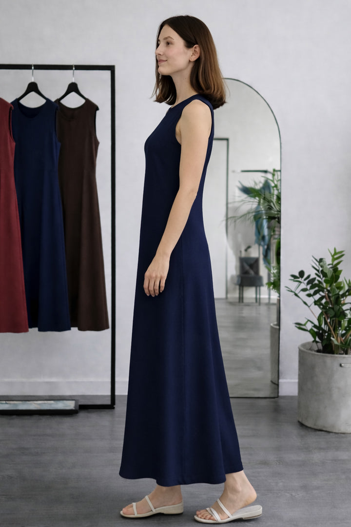 BNG Women Kolsuz İçlik Elbise N8102 Lacivert - Petaluma