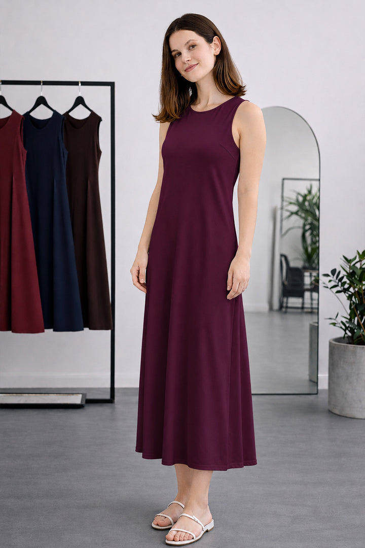 BNG Women Kolsuz İçlik Elbise N8102 Mor - Gloucester