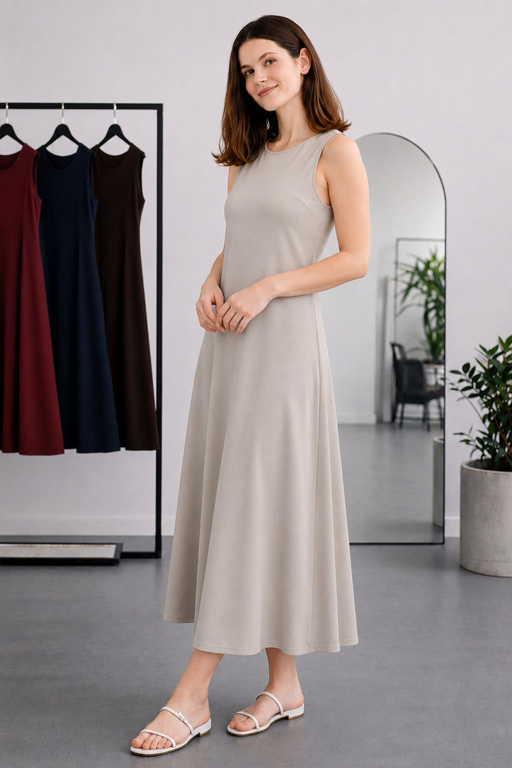 BNG Women Kolsuz İçlik Elbise N8102 Taş Rengi - Hoofddorp