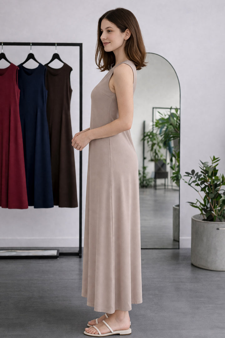 BNG Women Kolsuz İçlik Elbise N8102 Vizon - Frechen
