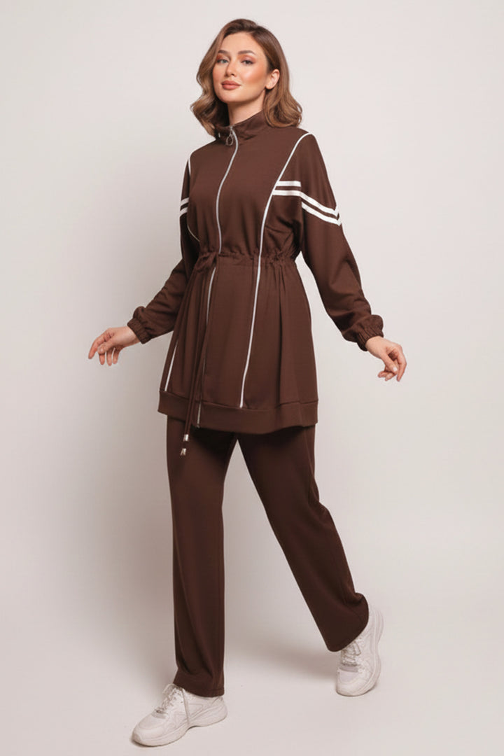 BNG Women Oysho Two-Piece Set N5310 Brown - Davenport