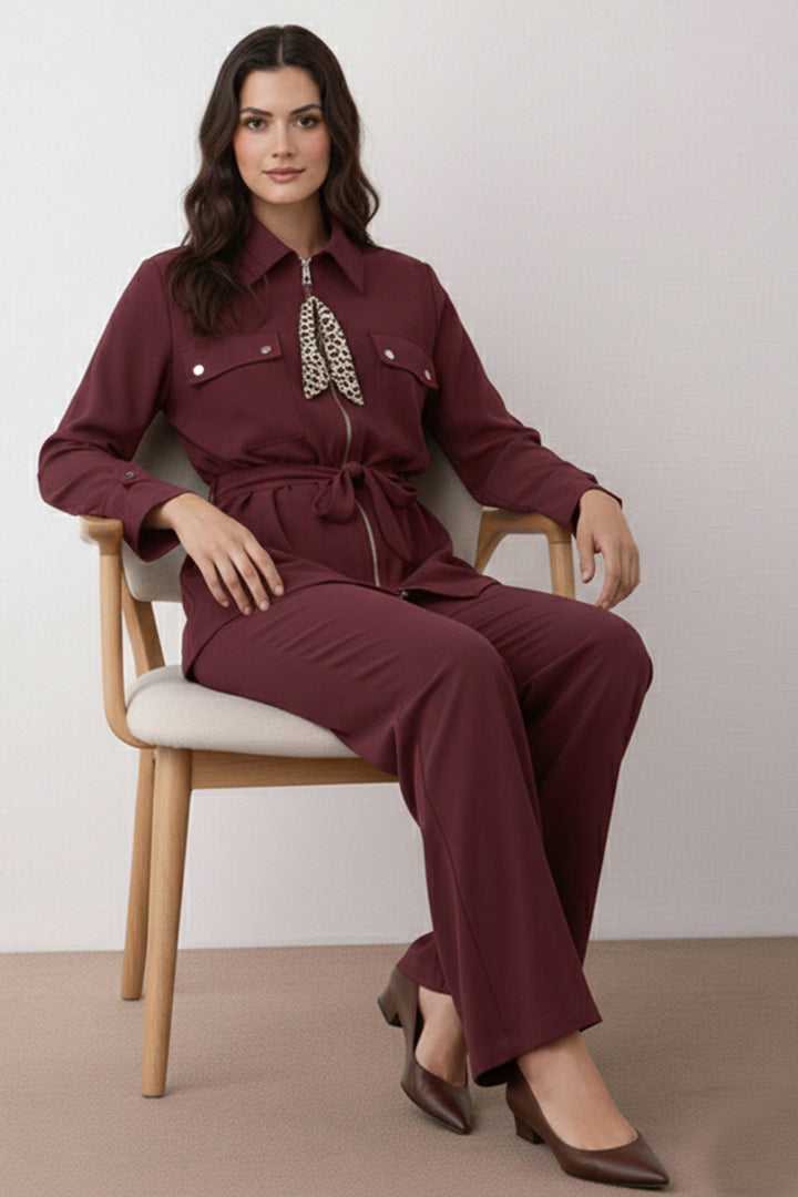 BNG Women Fularlı İkili Takım N7203 Bordo - Sahuayo de Morelos