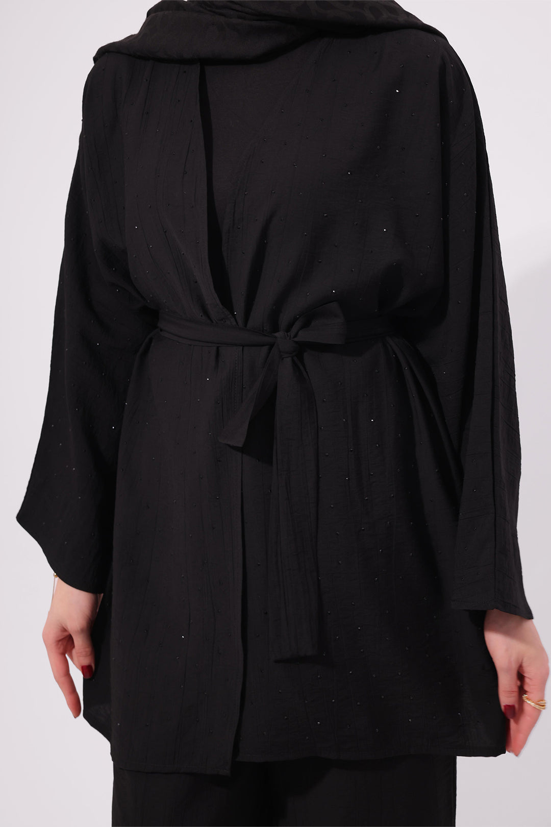 BNG Women Taşlı İkili Takım N7157 Siyah - Rochester
