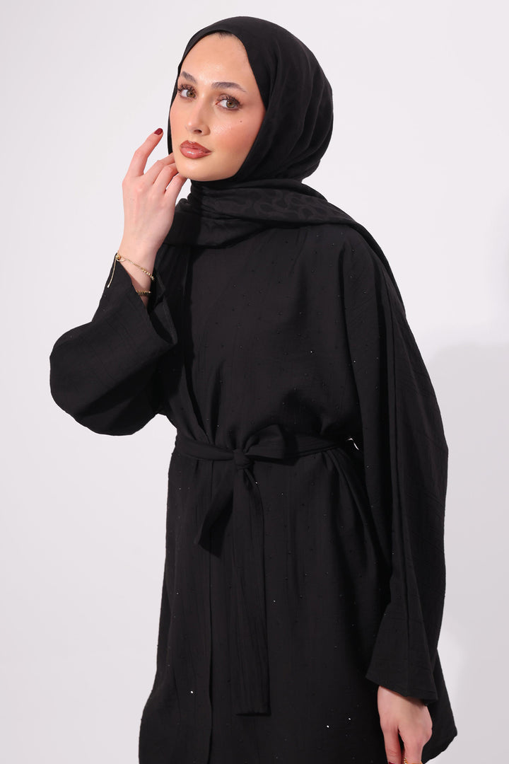 BNG Women Taşlı İkili Takım N7157 Siyah - Rochester