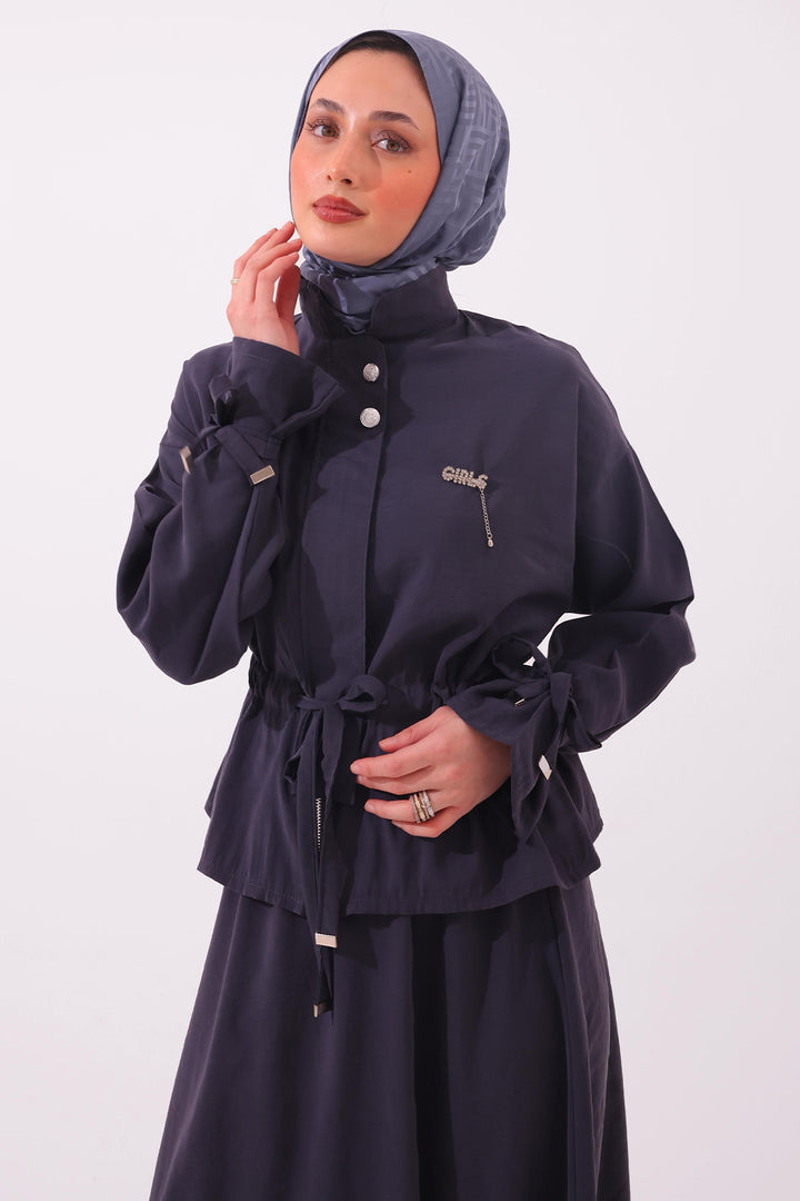 BNG Women Broşlu İkili Takım N7192 Antrasit - De Bilt