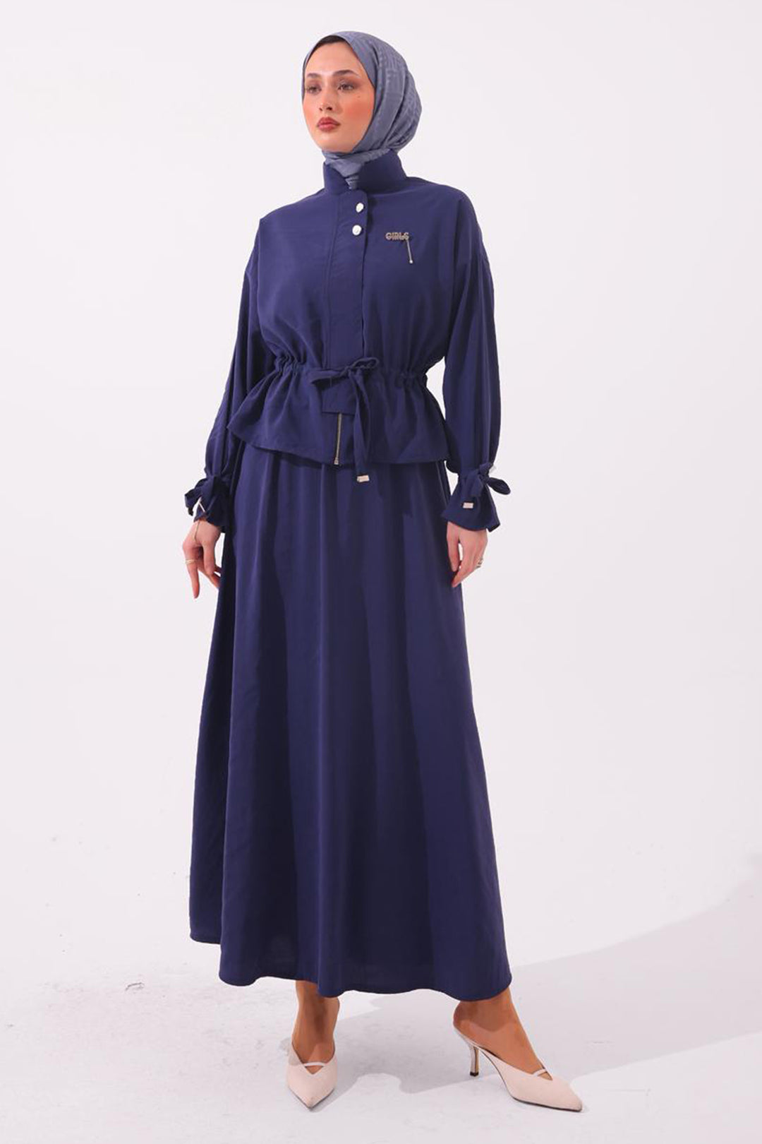 BNG Women Broşlu İkili Takım N7192 Lacivert - Zimapan