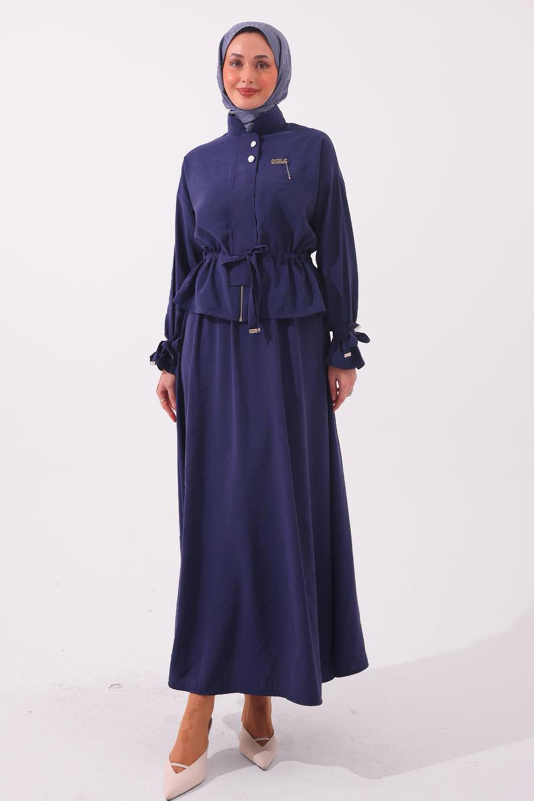 BNG Women Broşlu İkili Takım N7192 Lacivert - Zimapan