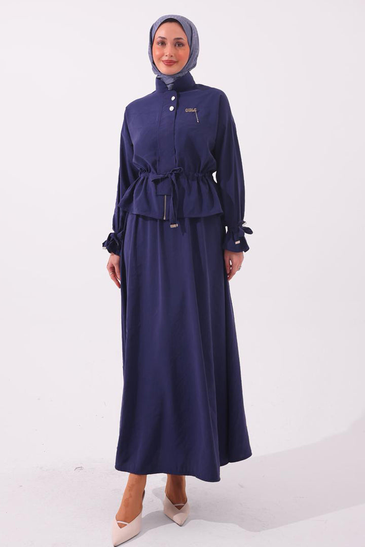 BNG Women Broşlu İkili Takım N7192 Lacivert - Zimapan