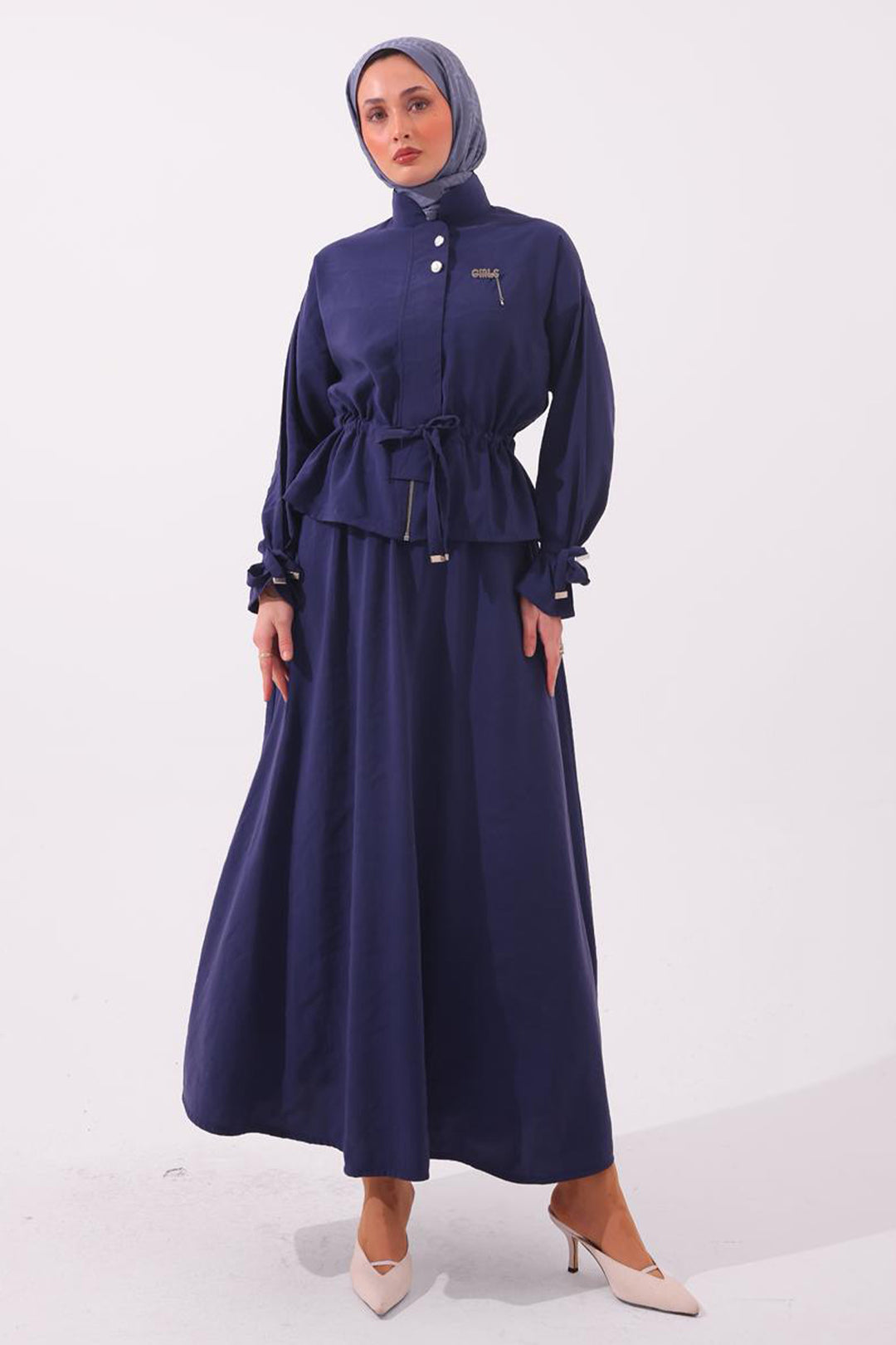 BNG Women Broşlu İkili Takım N7192 Lacivert - Zimapan