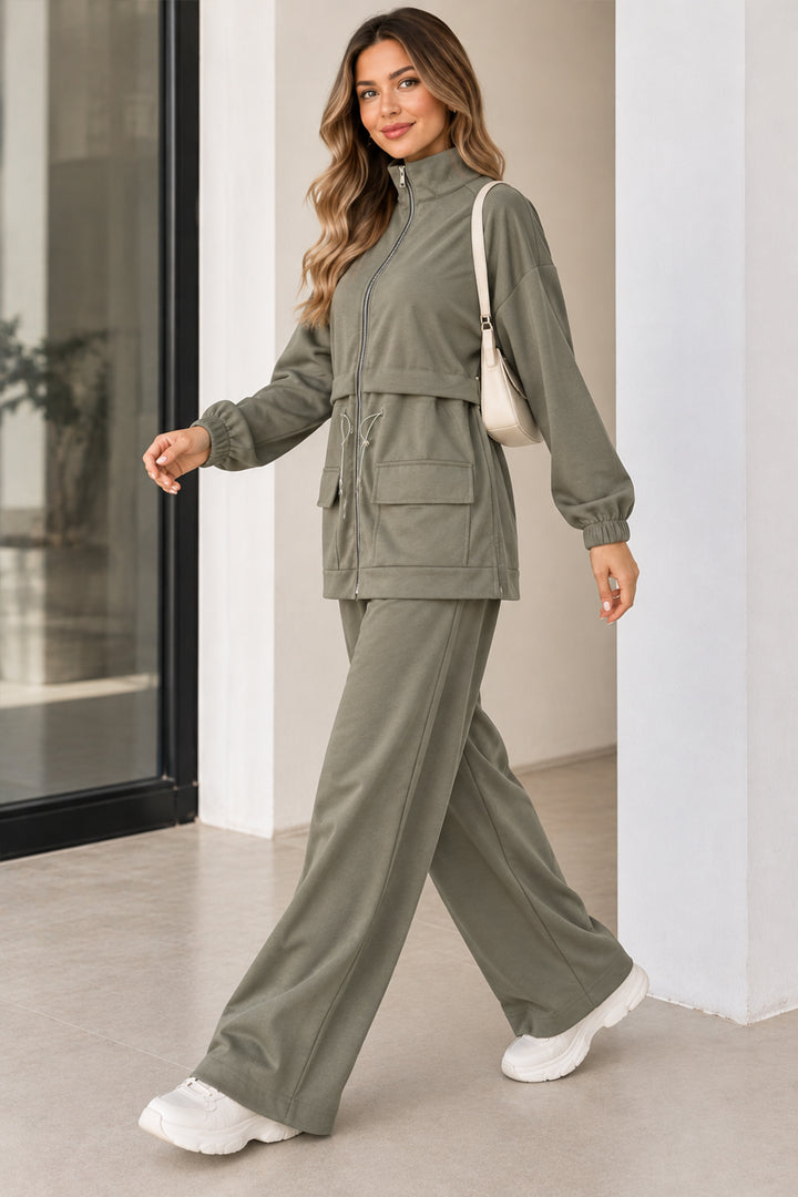 BNG Women Cepli Tesettür İkili Takım N8284 Çağla - Gladbeck
