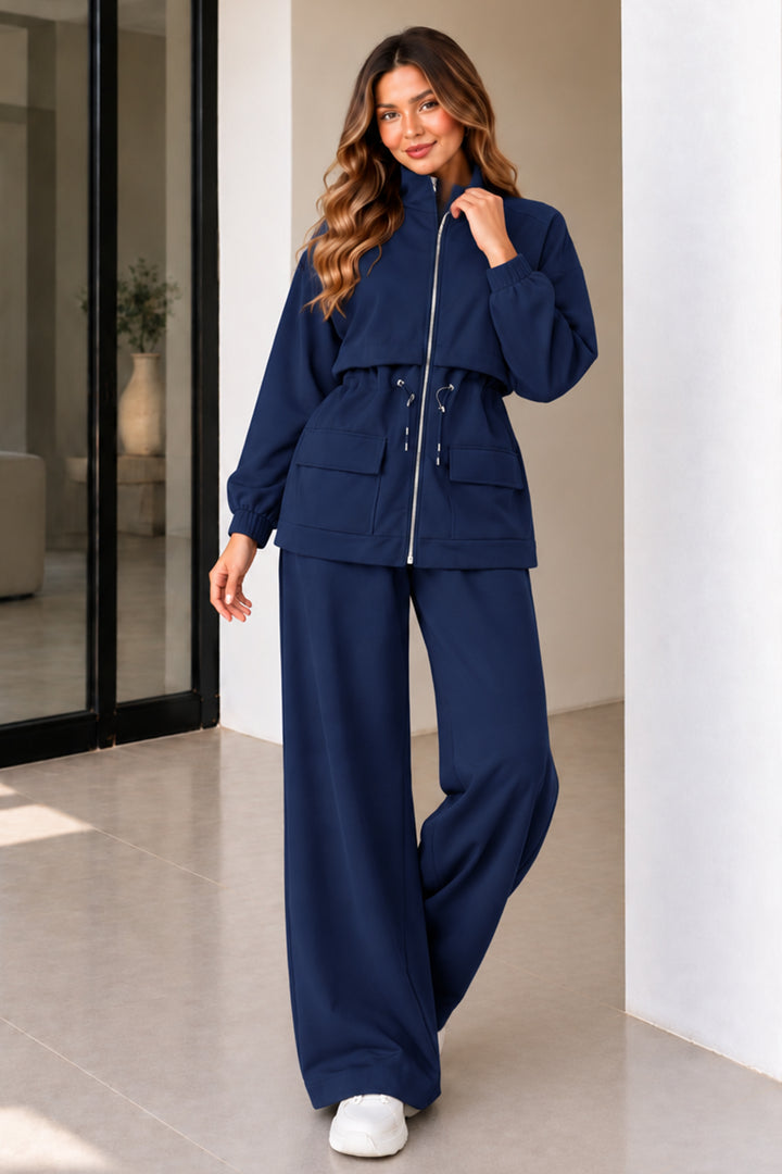 BNG Women Cepli Tesettür İkili Takım N8284 Lacivert - Coburg
