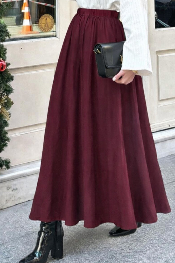 BNG Women Modal Etek N218 Bordo - Rosenberg