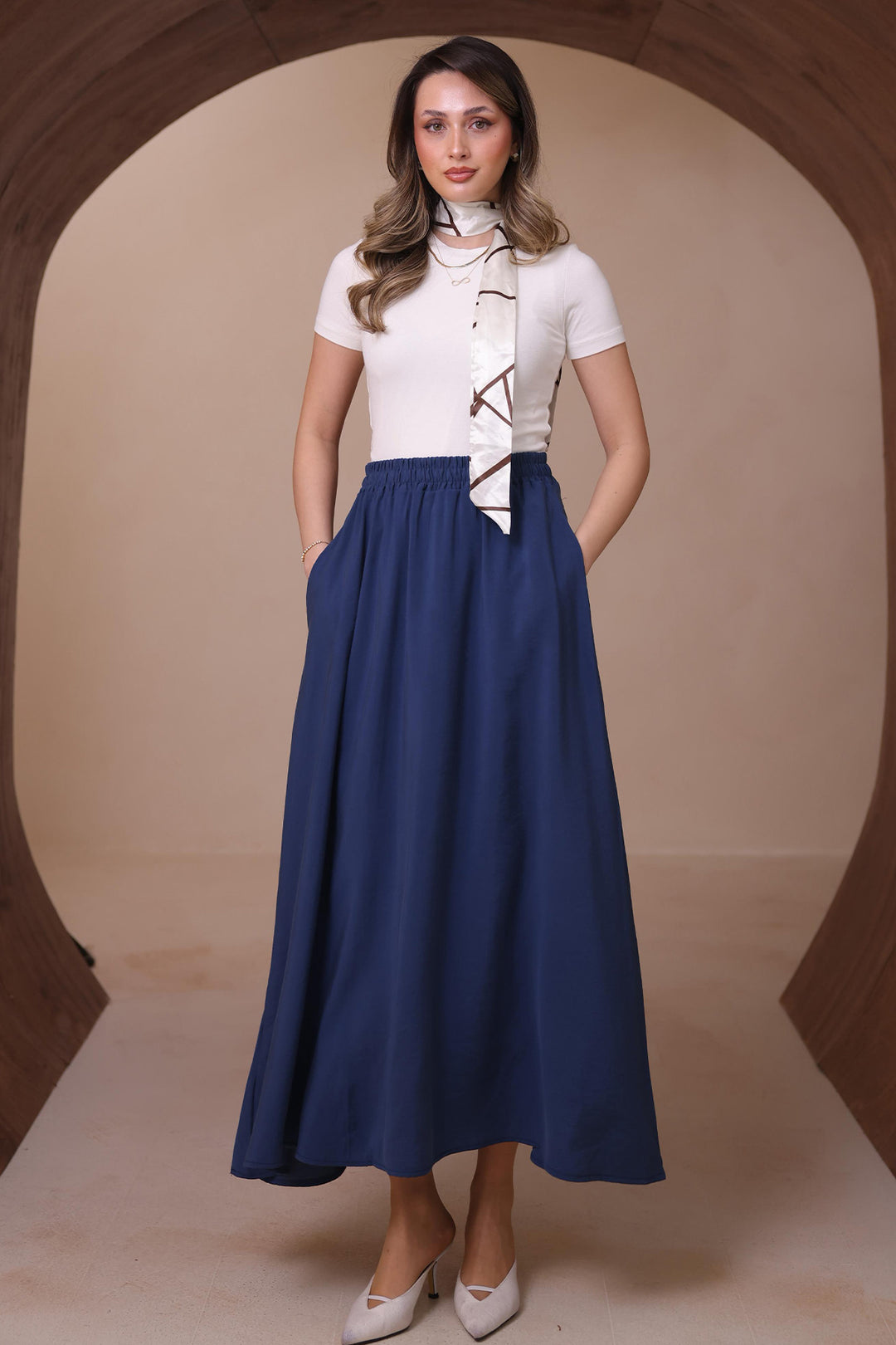 BNG Women Modal Etek N218 İndigo - Plasencia