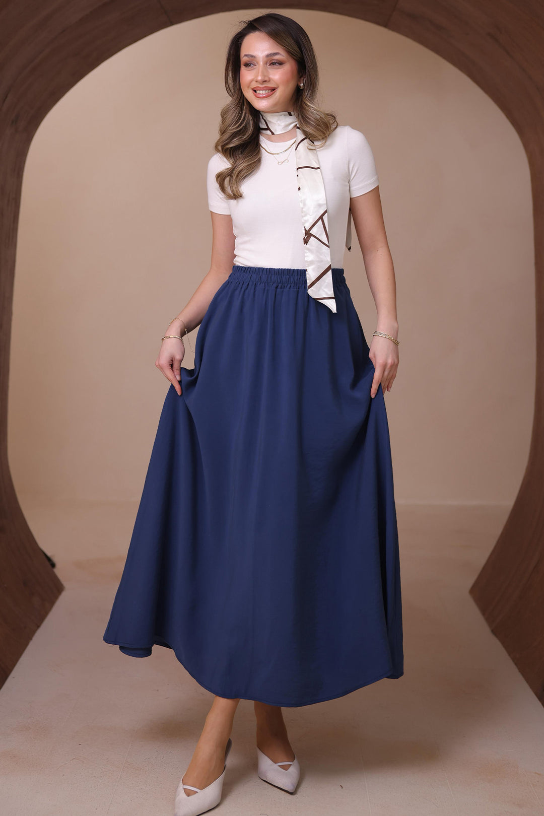 BNG Women Modal Etek N218 İndigo - Plasencia