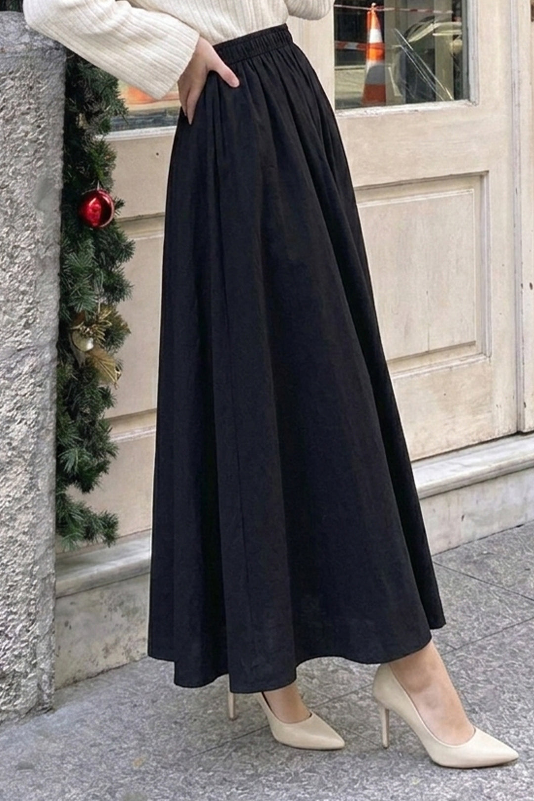 BNG Women Modal Etek N218 Siyah - Oak Creek