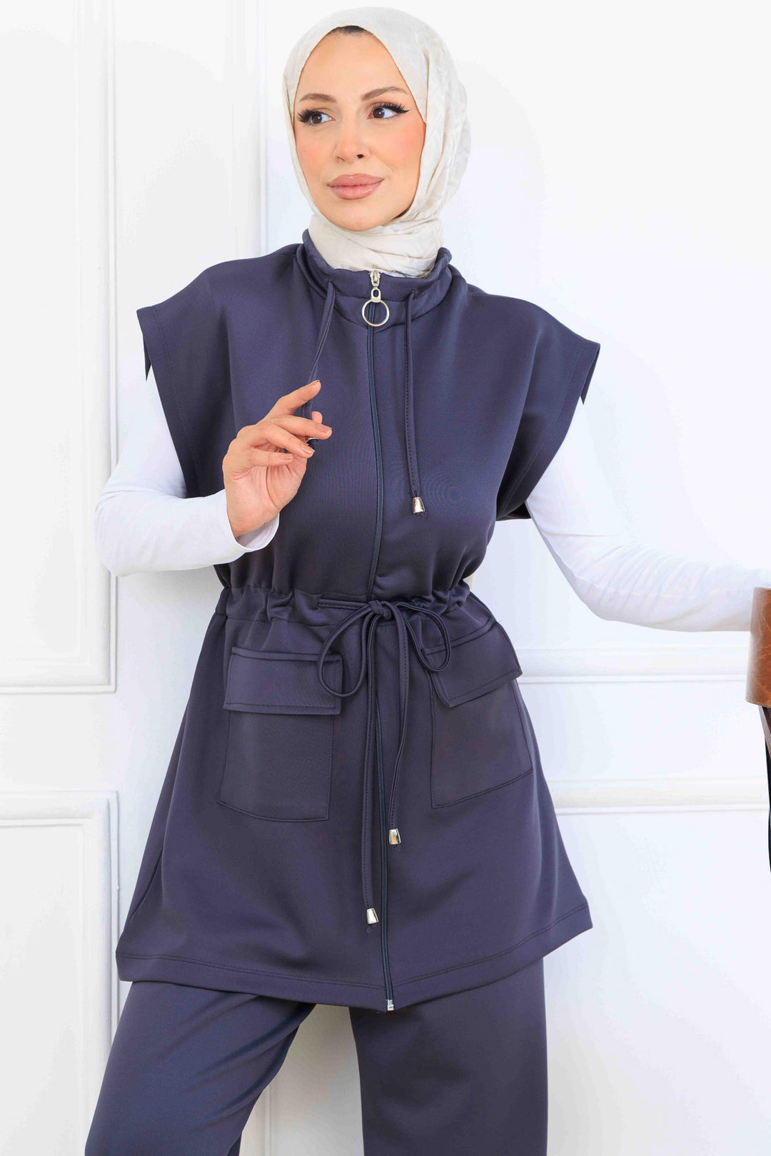 BNG Women Ankara Tied Scuba Set N5375 Anthracite - Wilhelmshaven