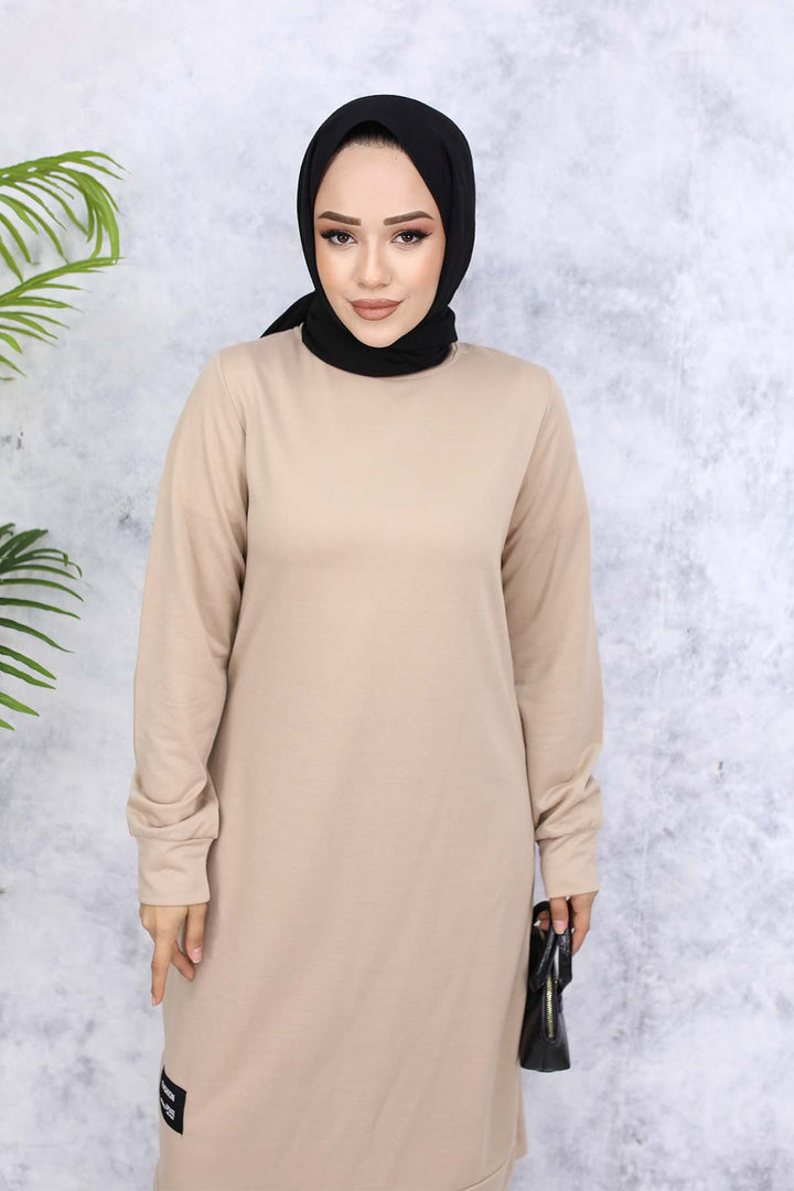 BNG Women Long Tunic Twin Set 13006 Beige - Owensboro