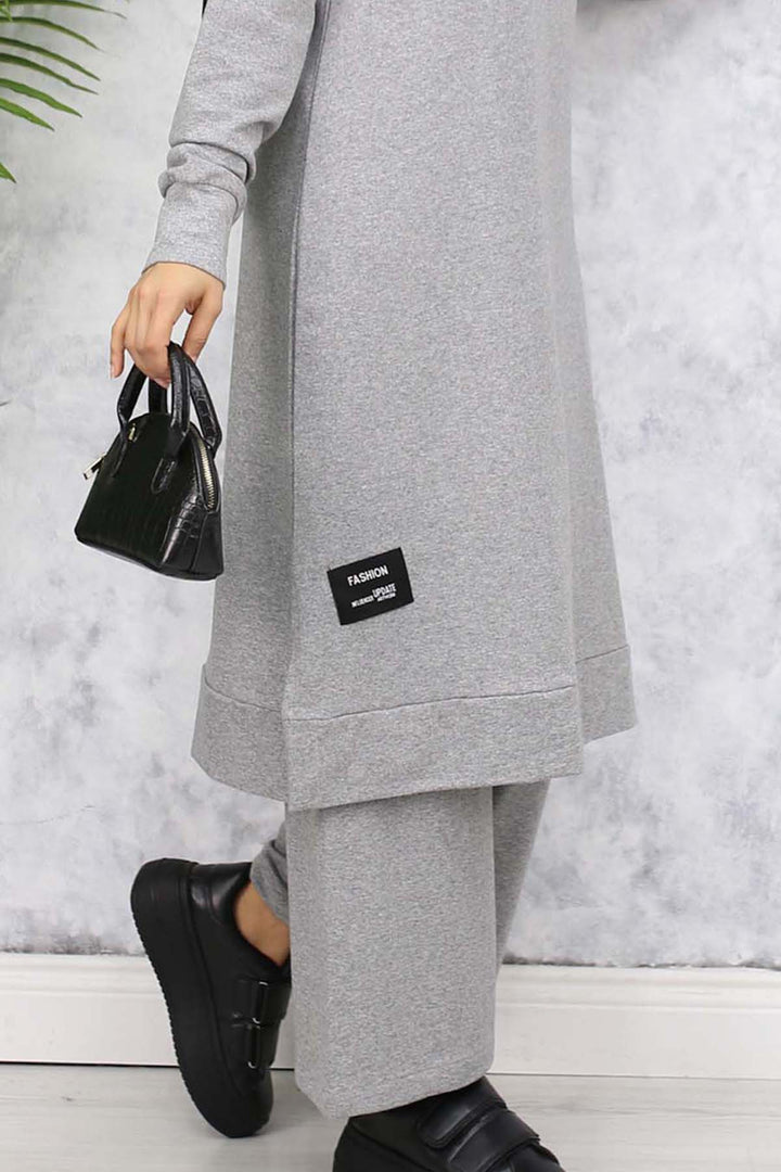 BNG Women Long Tunic Twin Set 13006 Gray - Bolingbrook