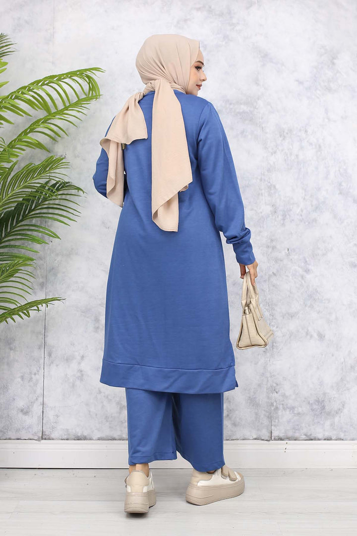 BNG Women Long Tunic Twin Set 13006 Indigo - Attleboro