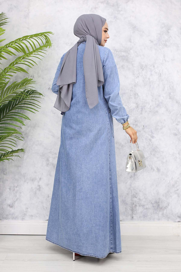 BNG Women Pocket Detailed Denim Dress Blue 758 - Lewiston