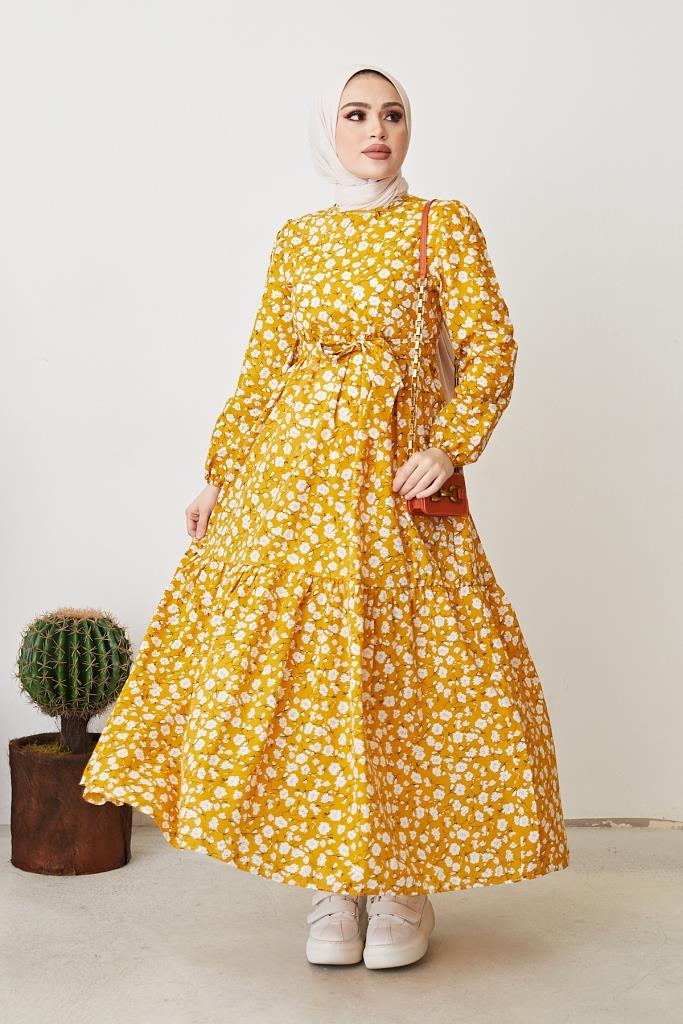 BNG Women Daisy Pattern Dress Yellow - Clermont