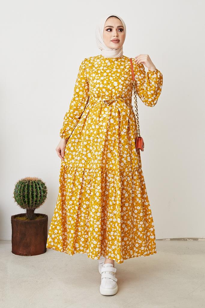 BNG Women Daisy Pattern Dress Yellow - Clermont