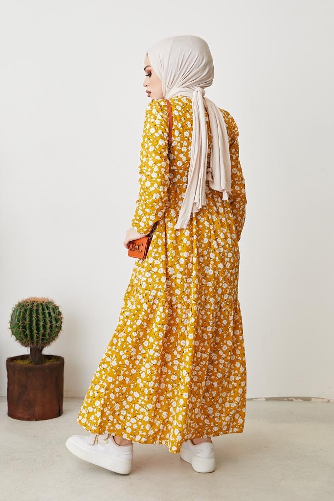 BNG Women Daisy Pattern Dress Yellow - Clermont