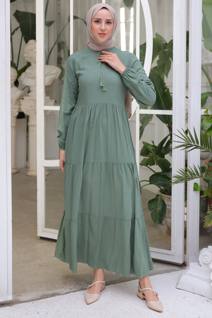 BNG Women Collar Tied Dress Çağla - Clermont