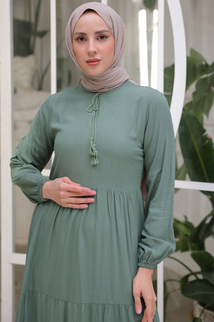 BNG Women Collar Tied Dress Çağla - Clermont