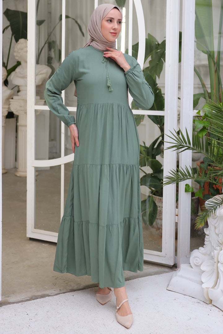 BNG Women Collar Tied Dress Çağla - Clermont