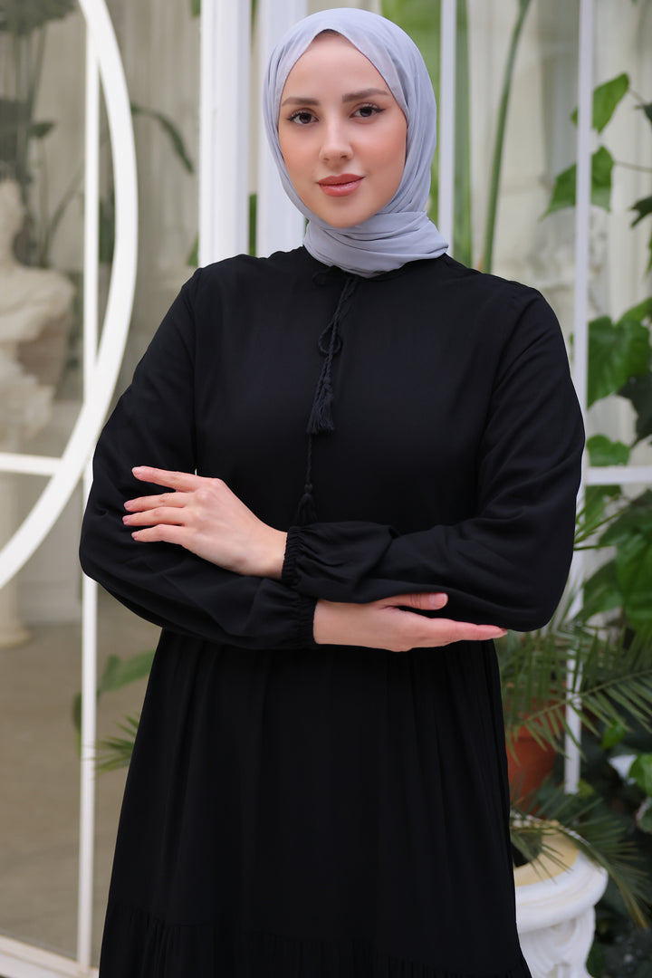 BNG Women Collar Tie Dress Black - Clermont