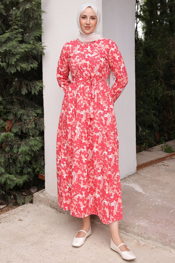 BNG Women Patterned Dress Pomegranate Flower - Clermont
