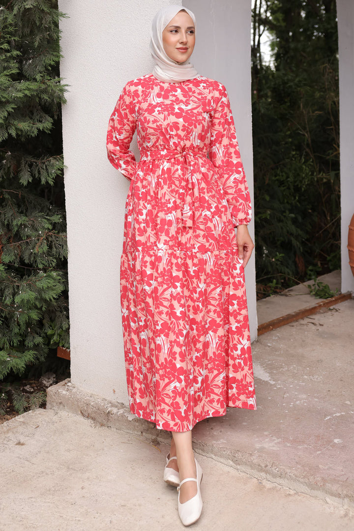 BNG Women Patterned Dress Pomegranate Flower - Clermont