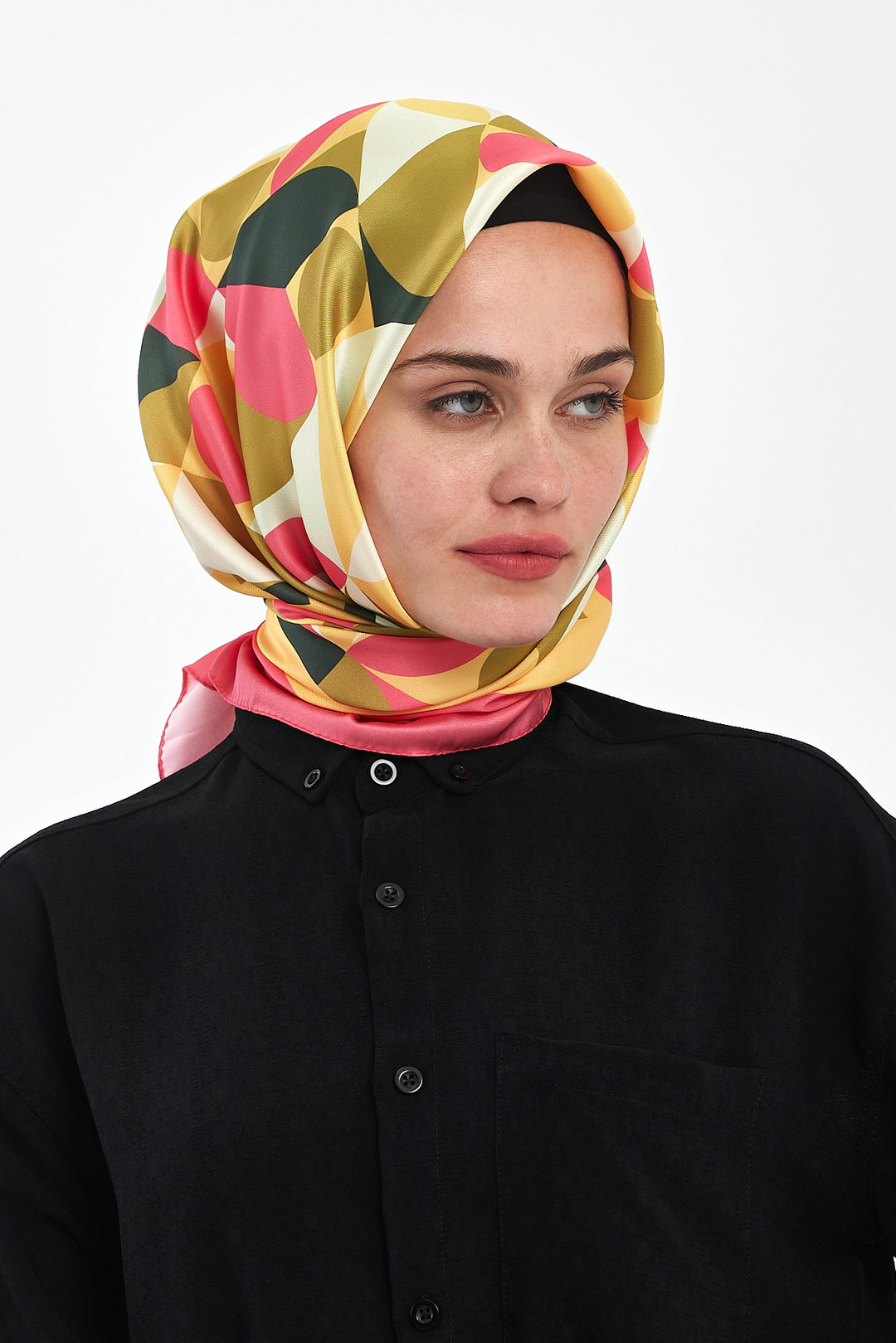 BNG Women Patterned Scarf Yellow - Clermont