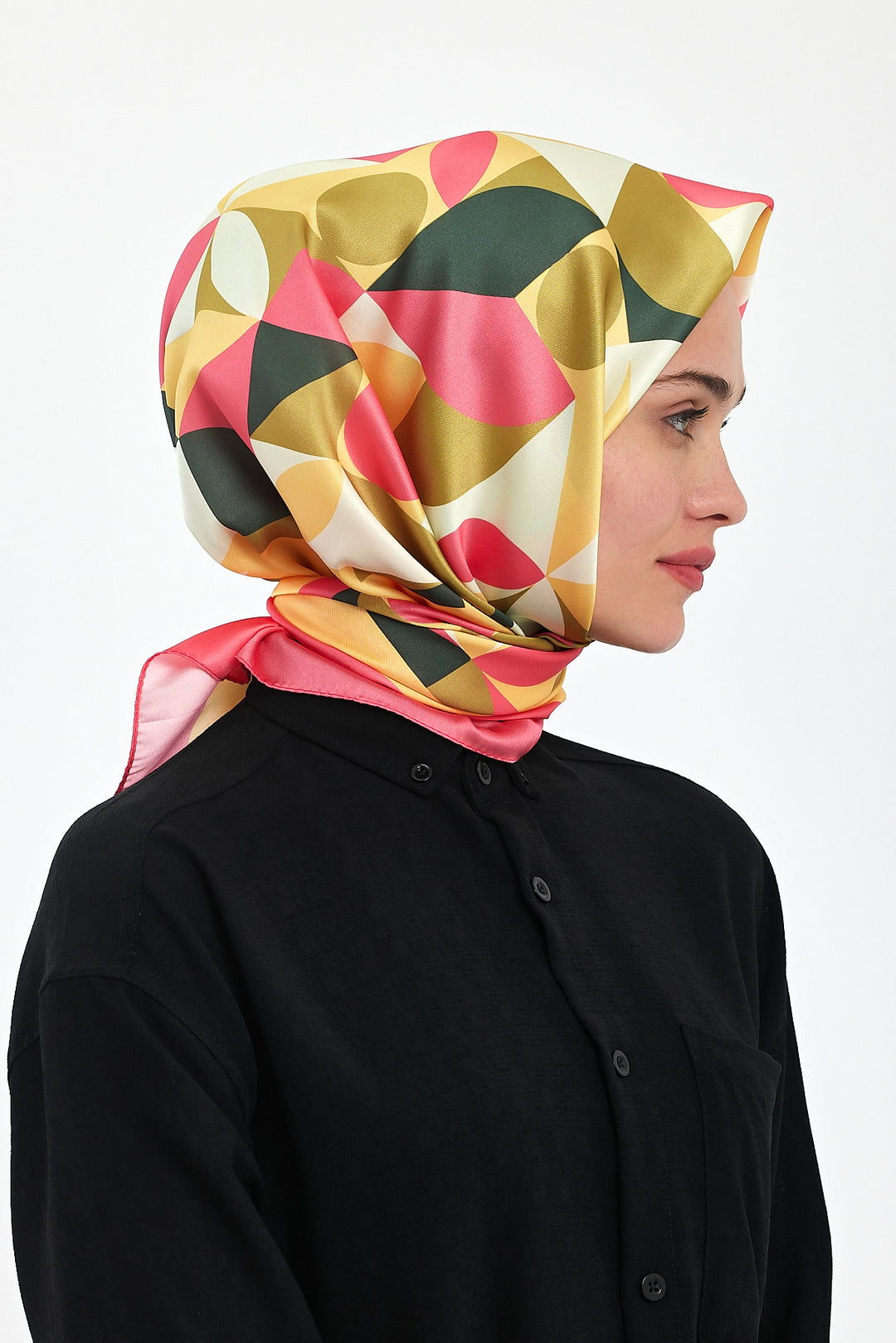 BNG Women Patterned Scarf Yellow - Clermont