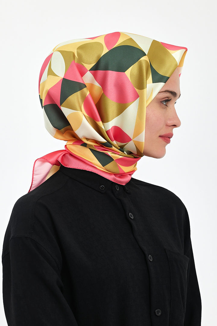 BNG Women Patterned Scarf Yellow - Clermont