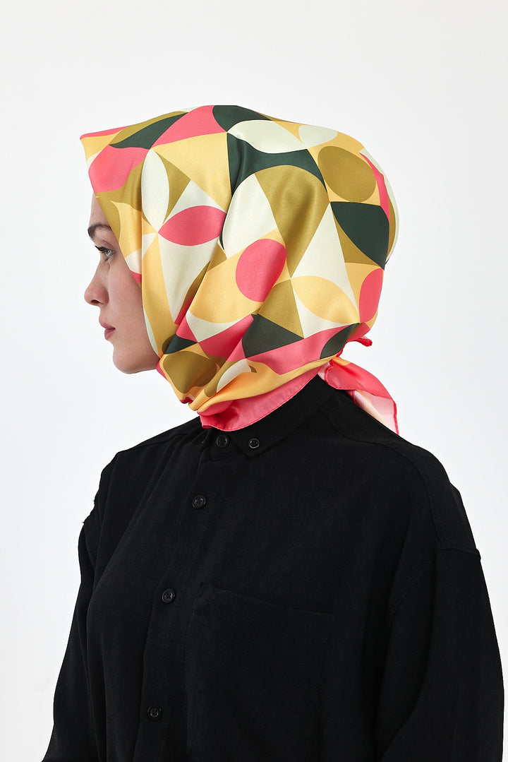 BNG Women Patterned Scarf Yellow - Clermont