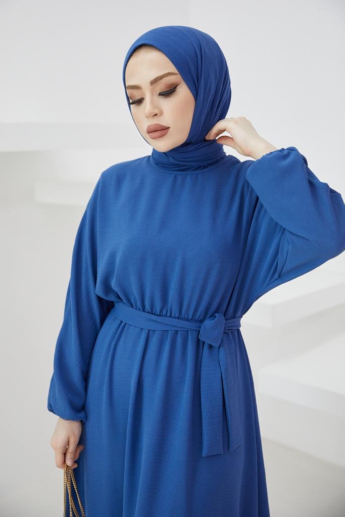 فستان حجاب نسائي من BNG باللون النيلي - كليرمونت