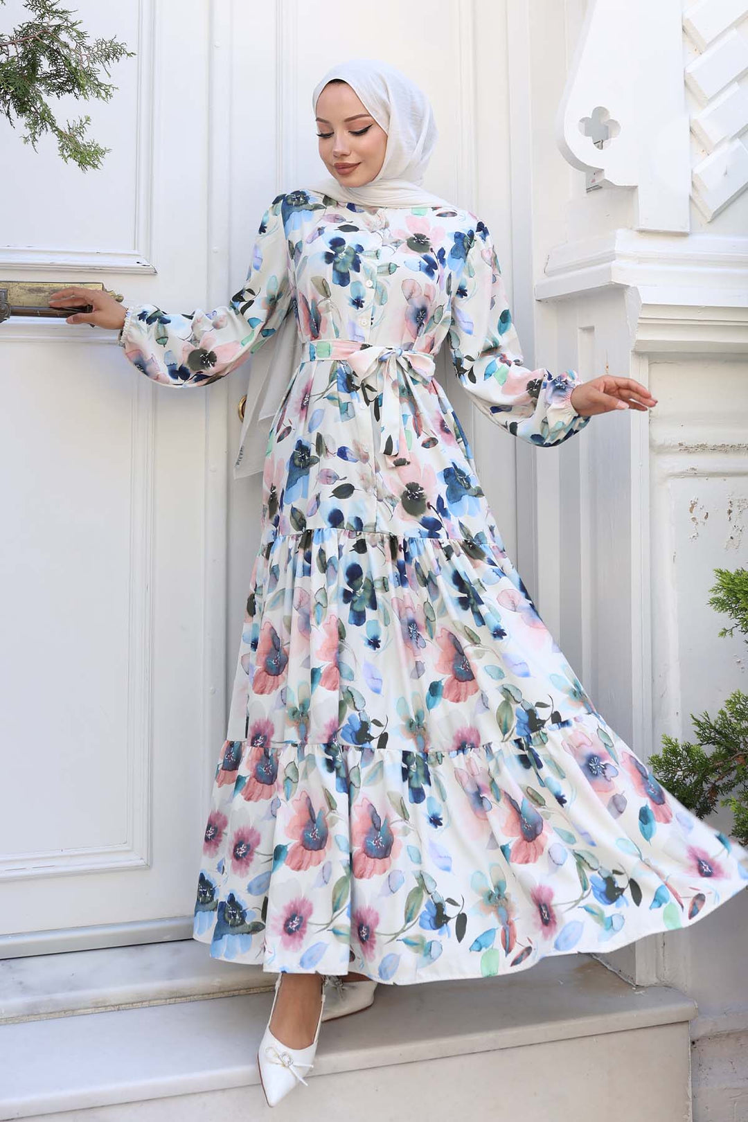 BNG Women Patterned Hijab Dress Navy Blue 552 - Manukau City