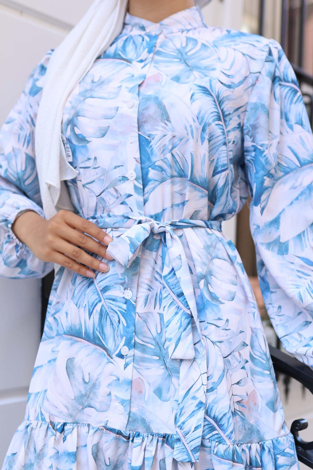 BNG Women Patterned Hijab Dress Navy 554 - Getafe