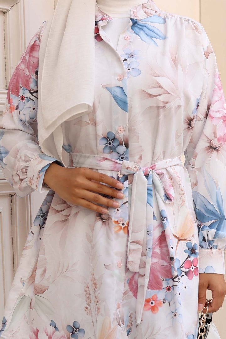 BNG Women Patterned Hijab Shirt Stone Color 702 - Palmerston North