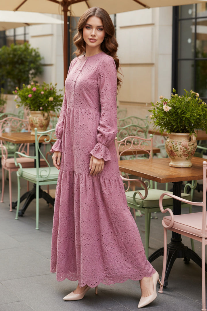 BNG Women Fisto Elbise B4469 Gül - Siegburg
