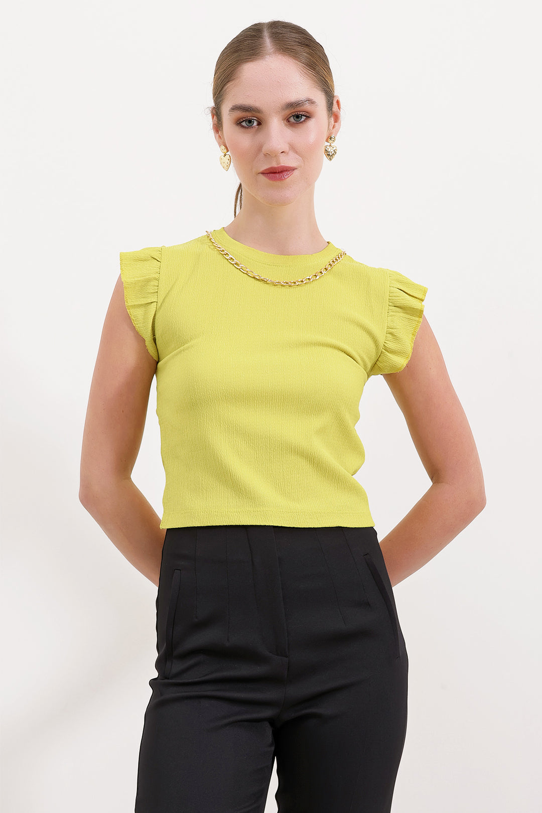 BGD Women Knitted Blouse - A.Yellow - Avondale