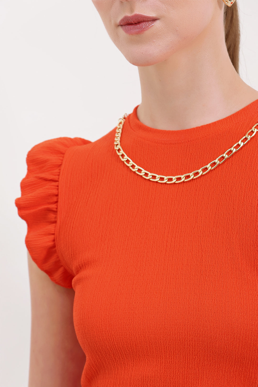 BGD Women Knitted Blouse - A.Orange - Avondale