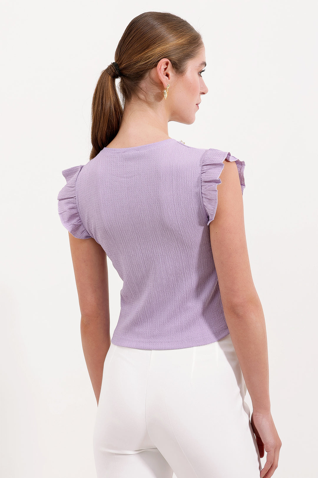 BGD Women Knitted Blouse - Lilac - Baranavichy